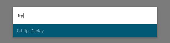 Git-ftp: Deploy Command Palette