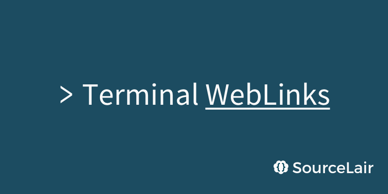 WebLinks in terminal