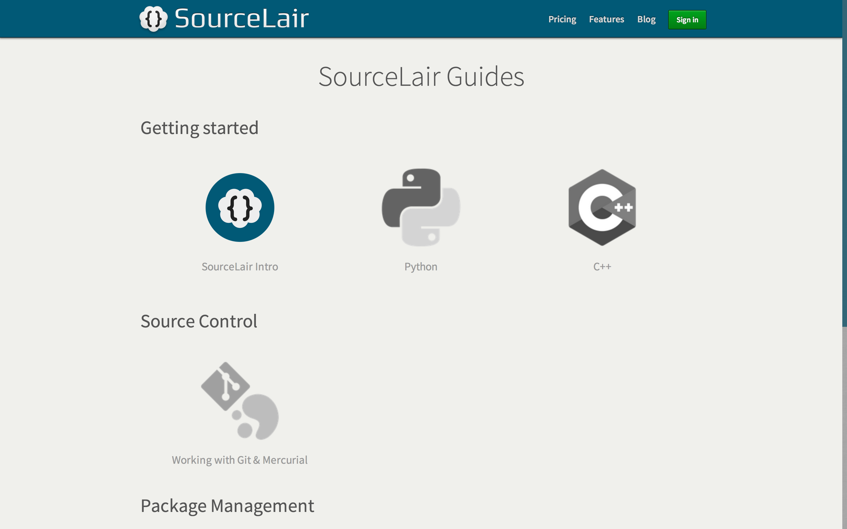 SourceLair Guides