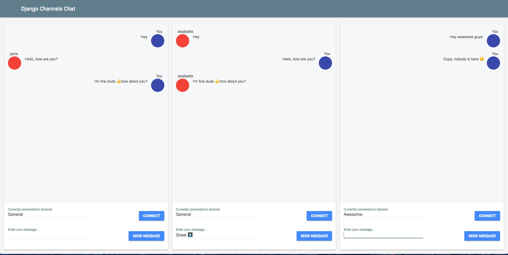 Django Channels Demo