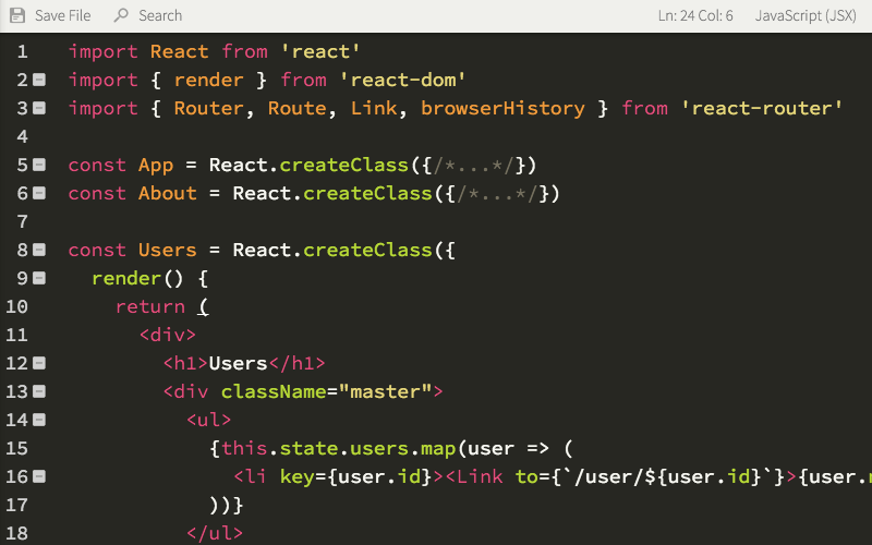 Introducing JSX support