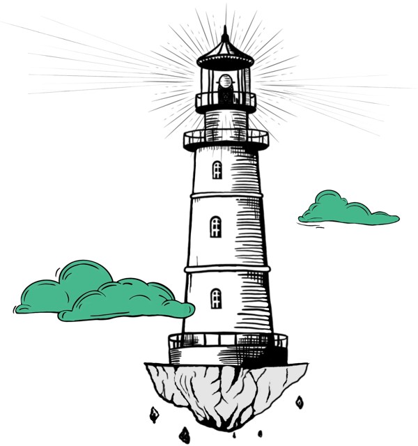 Flying lighthouse
